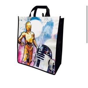 Star Wars lucas films Droids c3po r2d2 Reusable tote Bag new